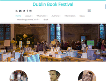 Tablet Screenshot of dublinbookfestival.com